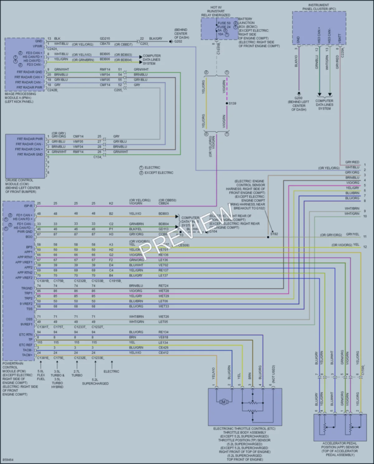 2024 Ford F150Lightning Cruise Control wiring diagram preview