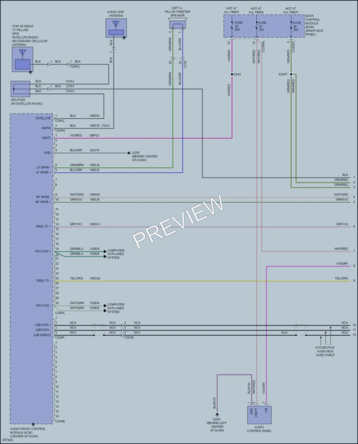 2024 Ford F150Lightning Navigation wiring diagram preview