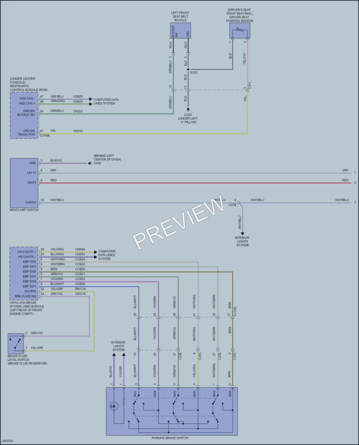 2024 Ford F150Lightning Warning Systems wiring diagram preview