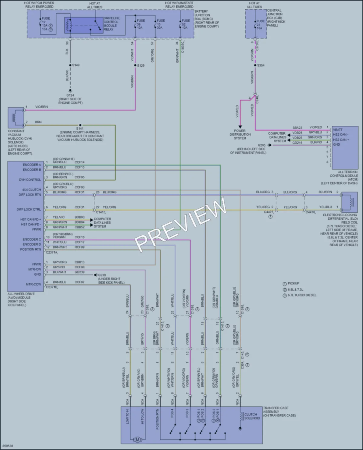 2024 Ford F250SuperDuty Transmission wiring diagram preview