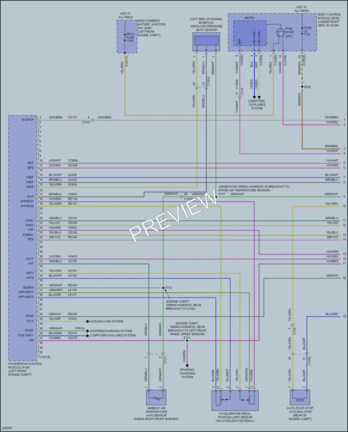 2024 Ford Maverick Engine Performance wiring diagram preview