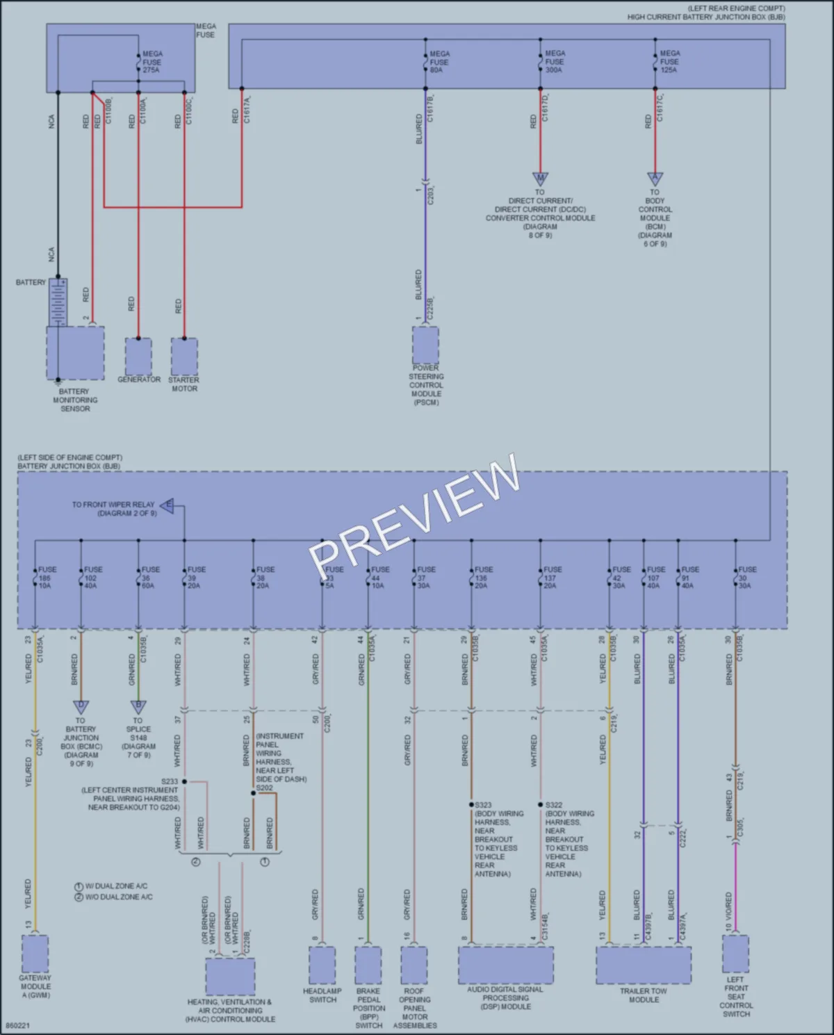 2024 Ford Maverick Power Distribution wiring diagram preview