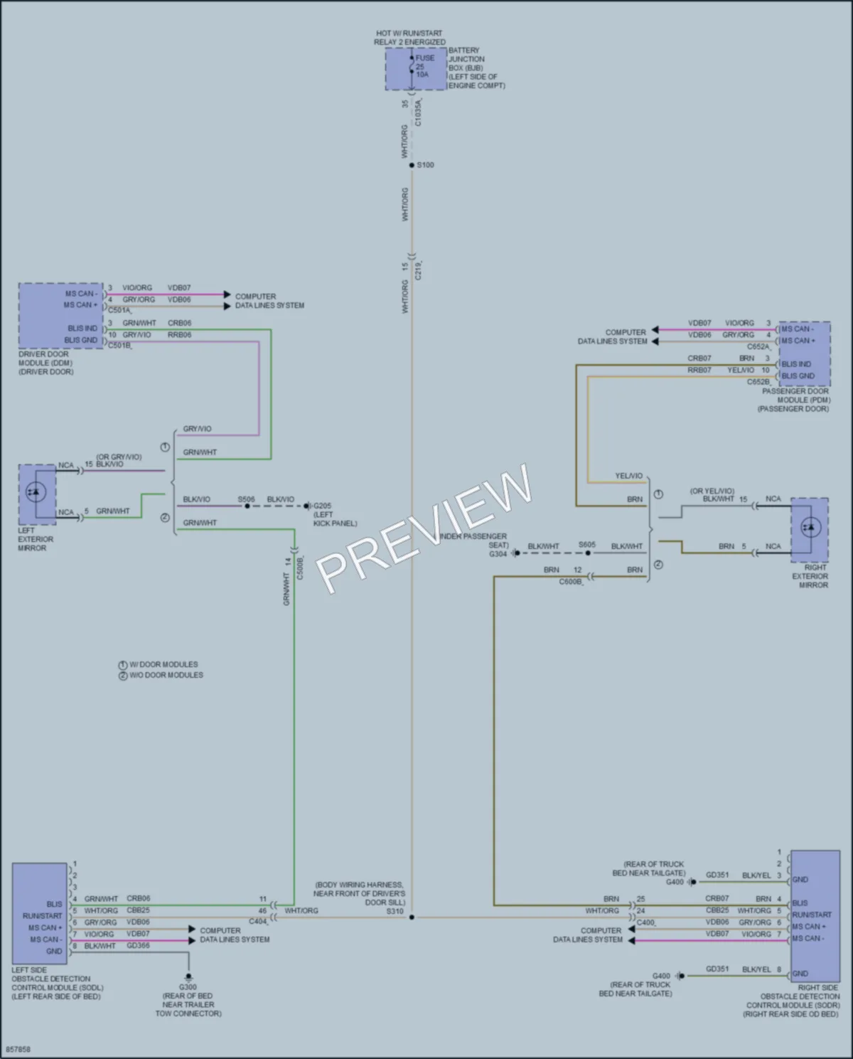 2024 Ford MaverickHybrid Navigation wiring diagram preview