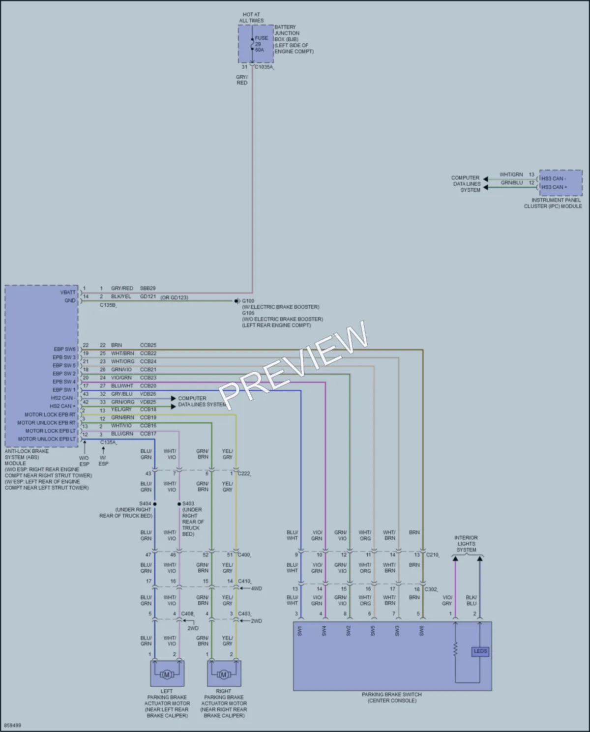 2024 Ford MaverickHybrid Shift Interlock wiring diagram preview