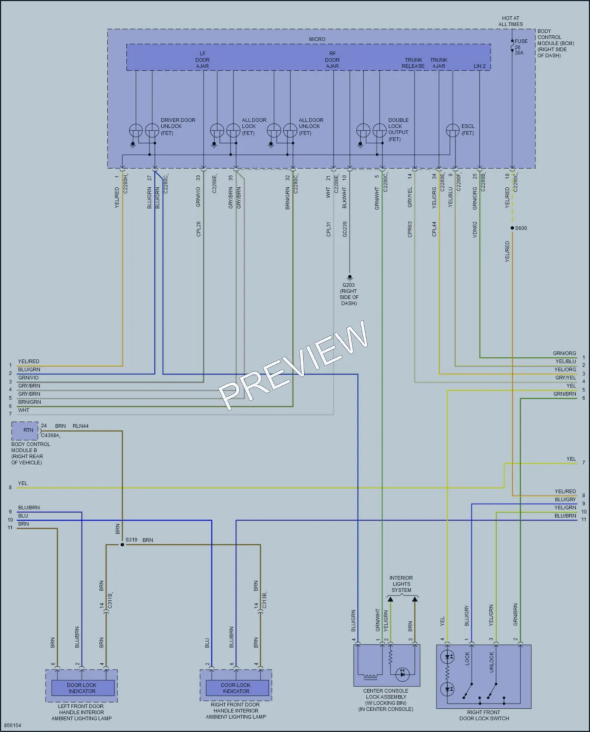 2024 Ford Mustang Anti Theft wiring diagram preview