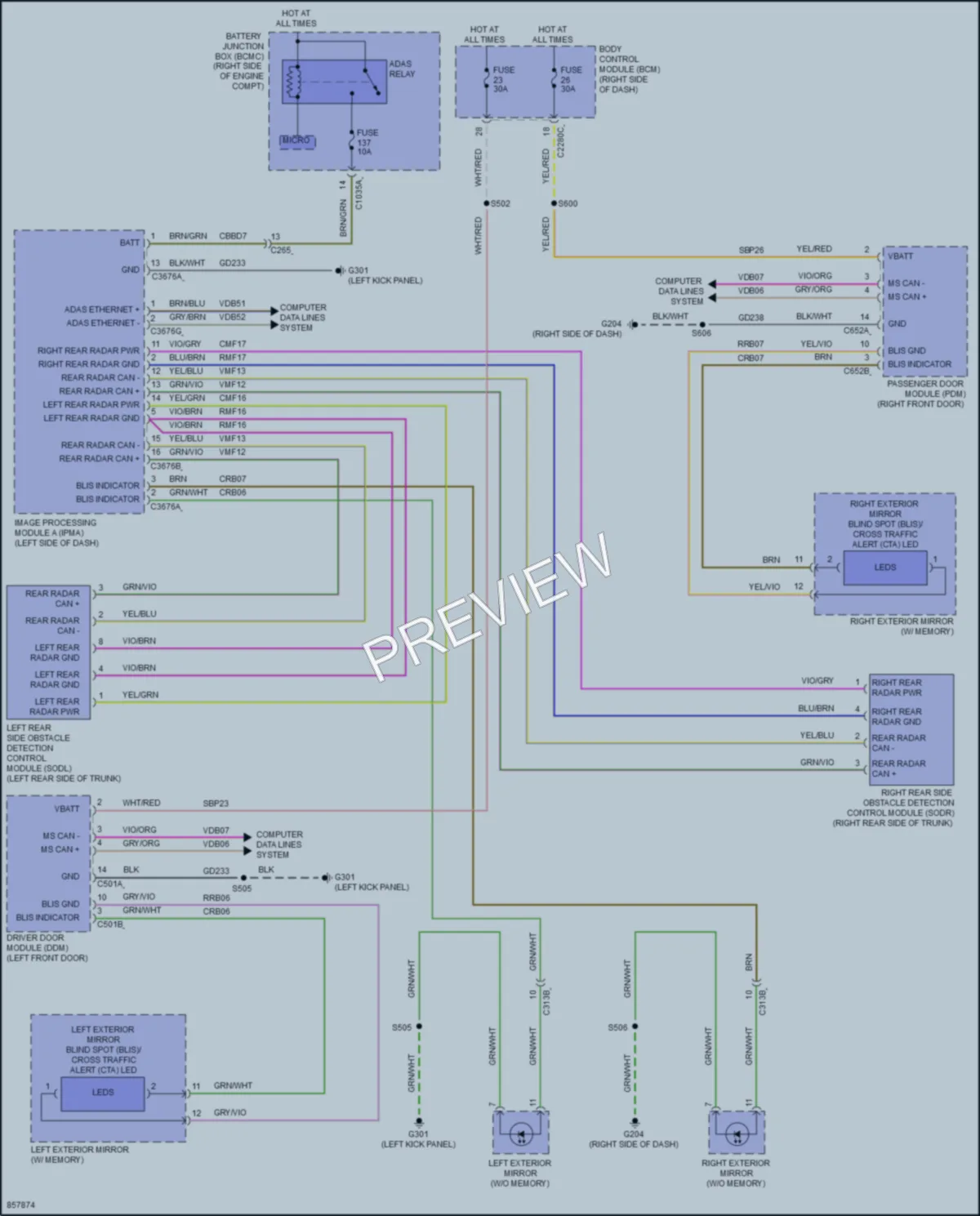 2024 Ford Mustang Navigation wiring diagram preview