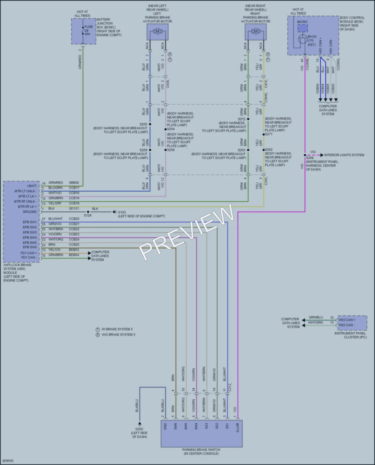 2024 Ford Mustang Shift Interlock wiring diagram preview