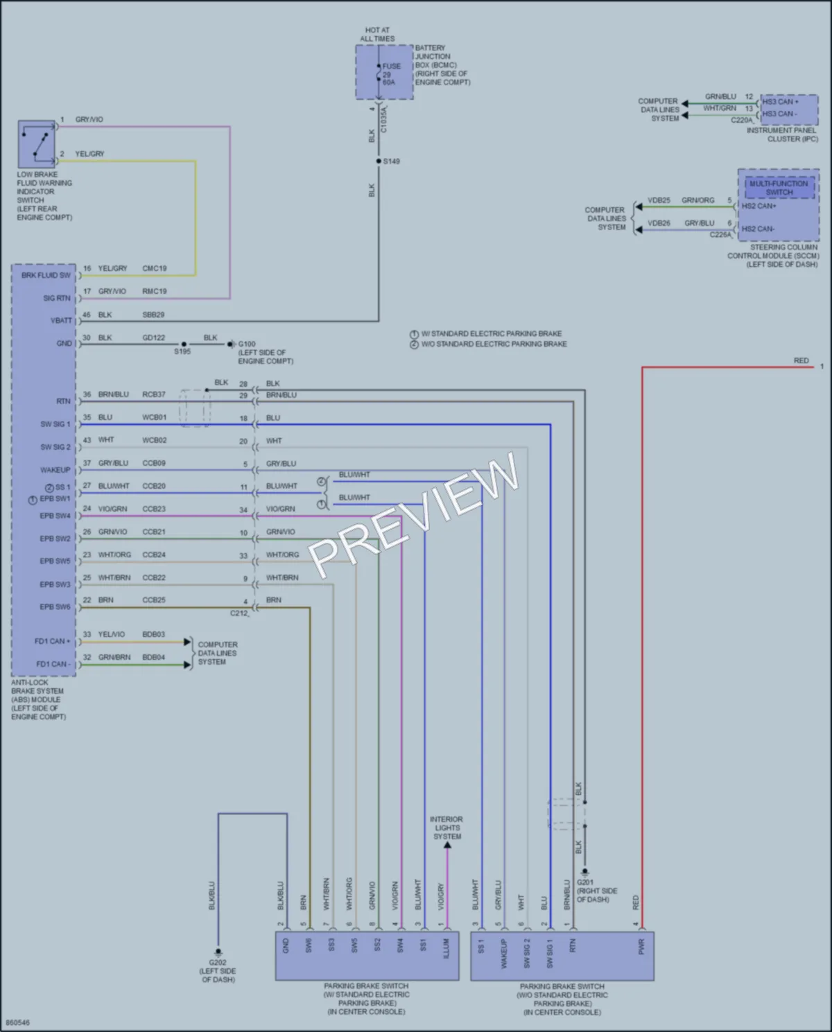 2024 Ford Mustang Warning Systems wiring diagram preview
