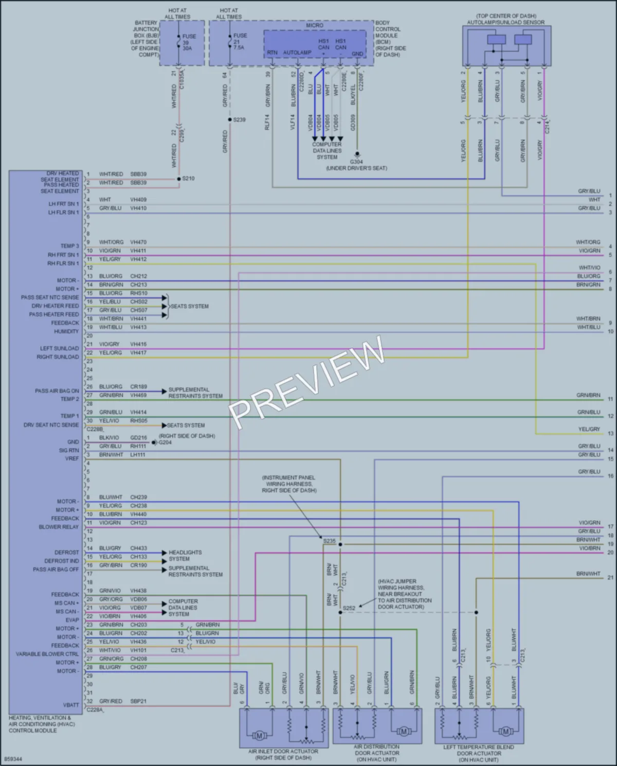 2024 Ford MustangMachE Air Conditioning wiring diagram preview