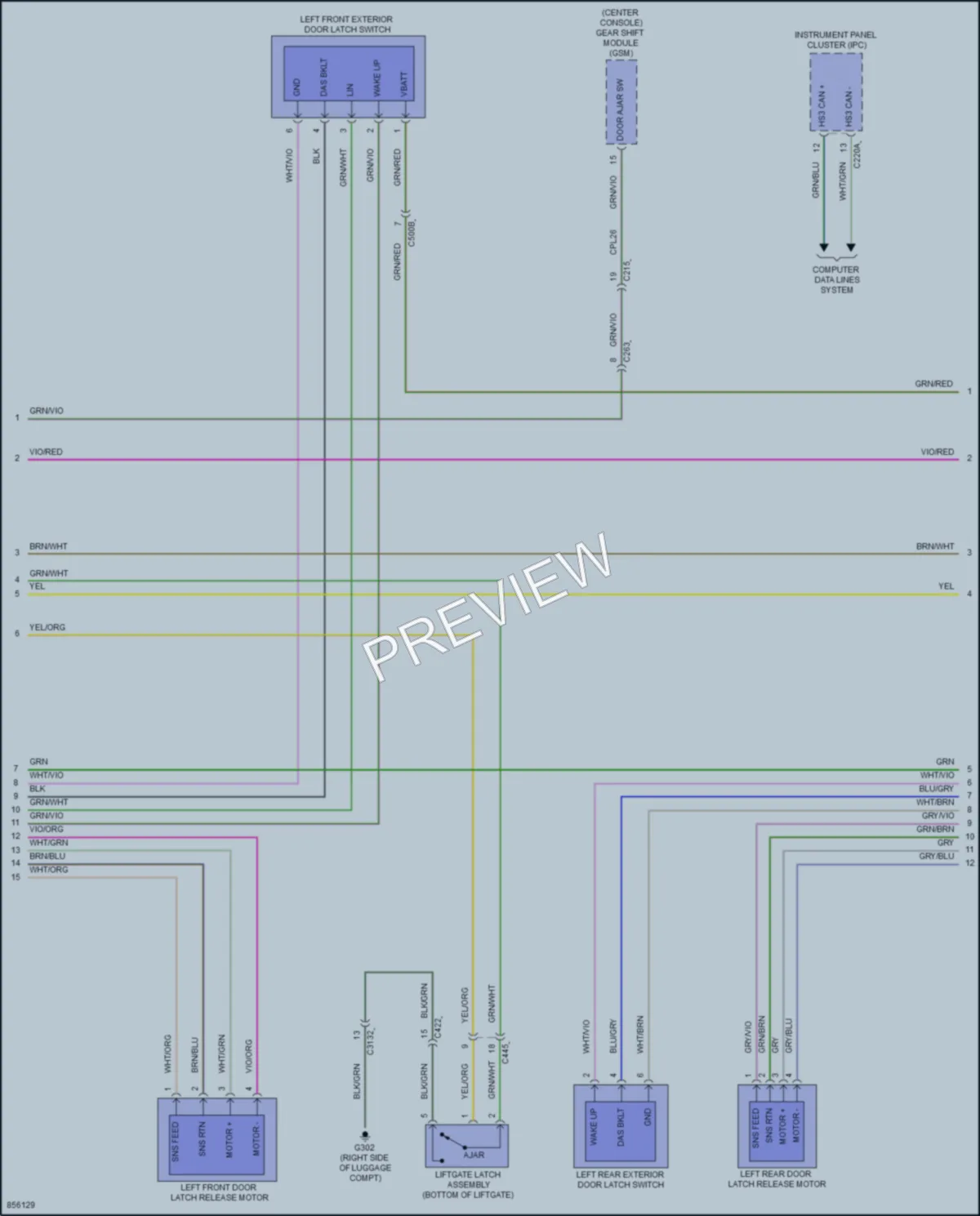 2024 Ford MustangMachE Anti Theft wiring diagram preview