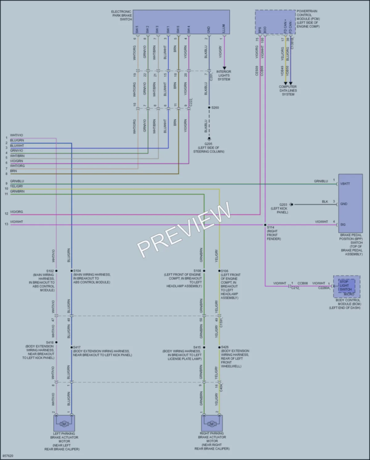 2024 Ford Ranger Anti Lock Brakes wiring diagram preview