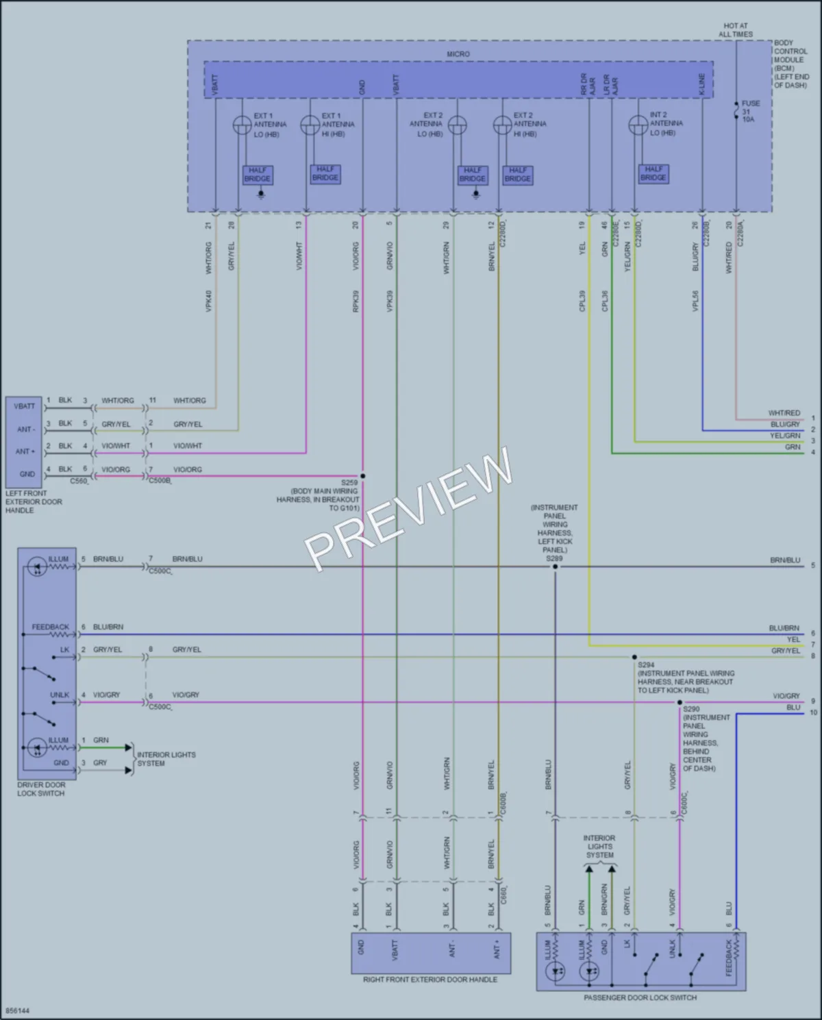 2024 Ford Ranger Anti Theft wiring diagram preview