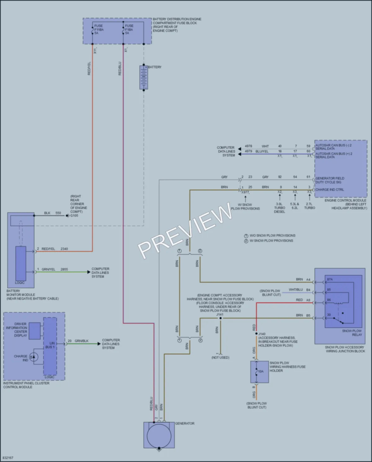 2024 GMC 1500Sierra Starting Charging wiring diagram preview