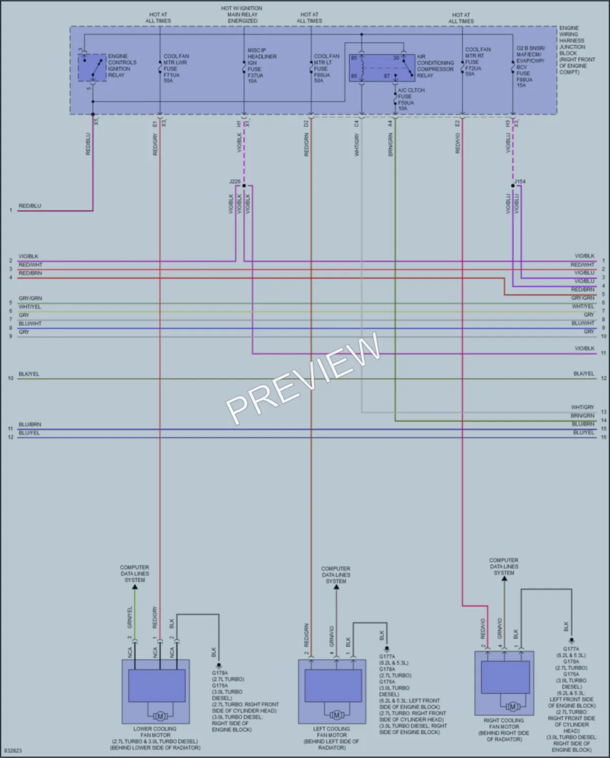 2024 GMC 1500SierraDenali Air Conditioning wiring diagram preview