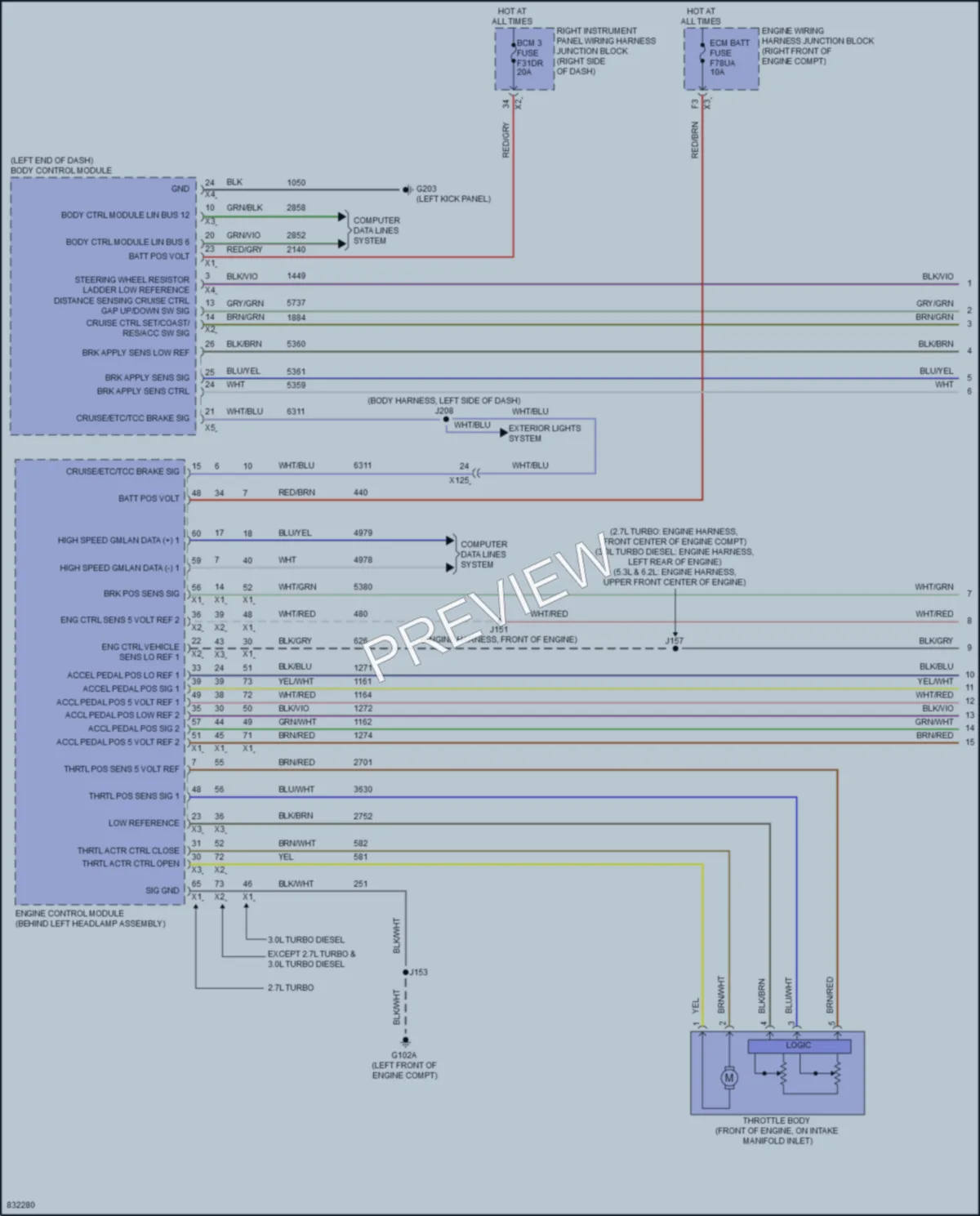 2024 GMC 1500SierraDenali Cruise Control wiring diagram preview