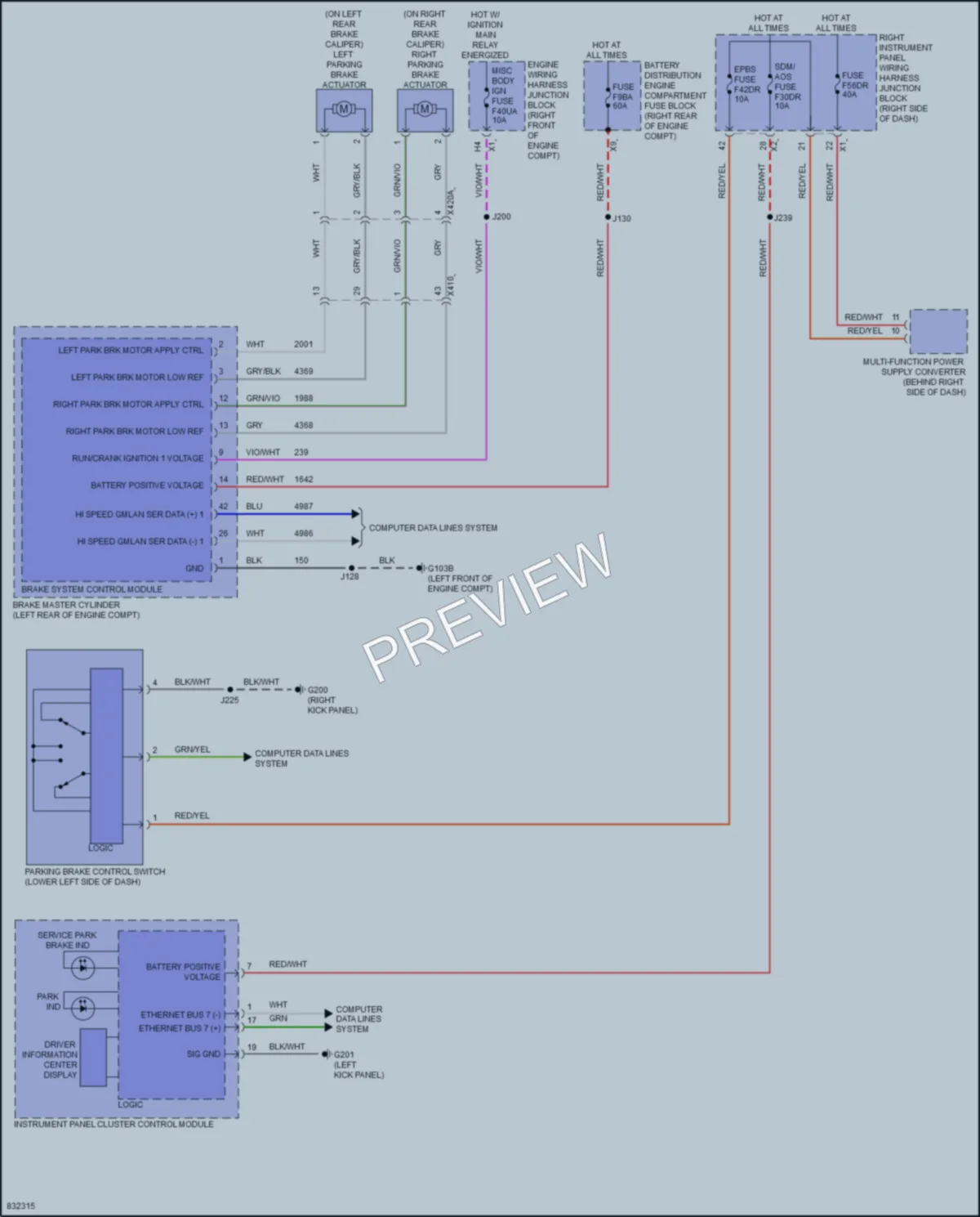 2024 GMC 1500SierraDenali Shift Interlock wiring diagram preview
