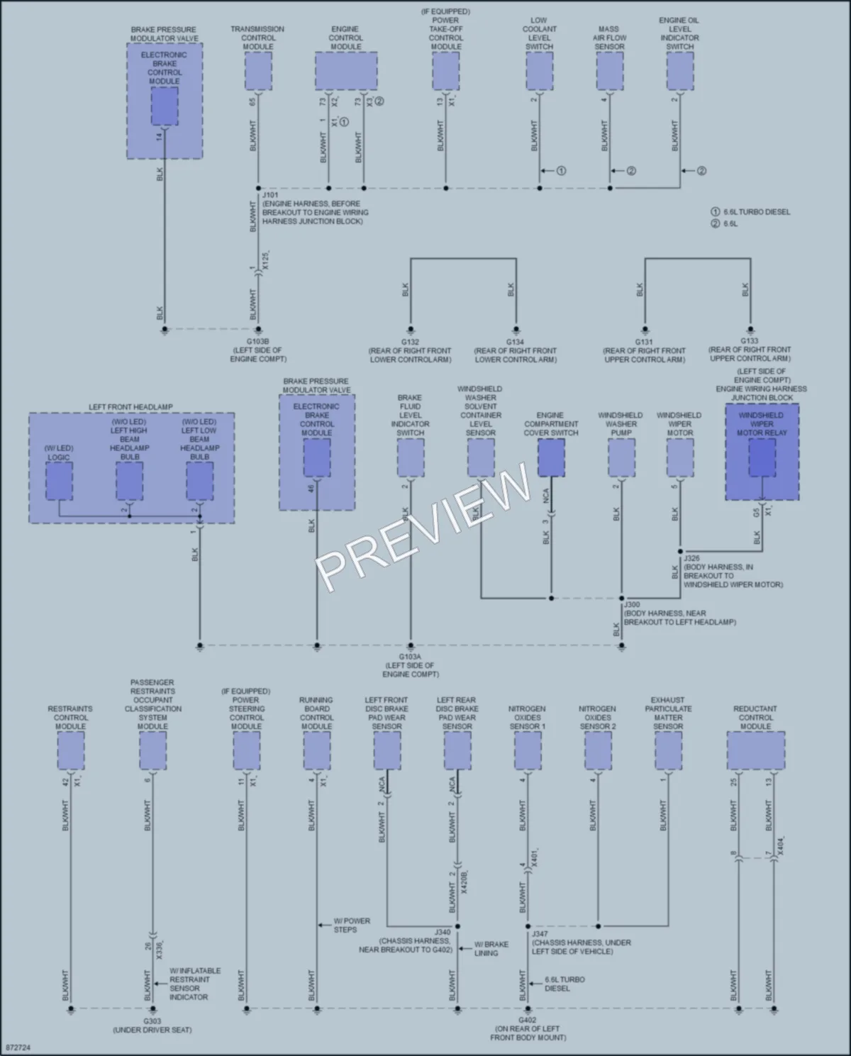 2024 GMC 2500HDSierra Ground Distribution wiring diagram preview