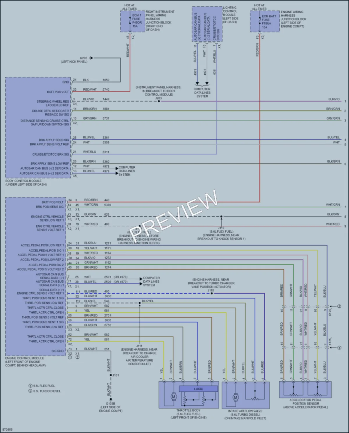 2024 GMC 3500HDSierra Cruise Control wiring diagram preview