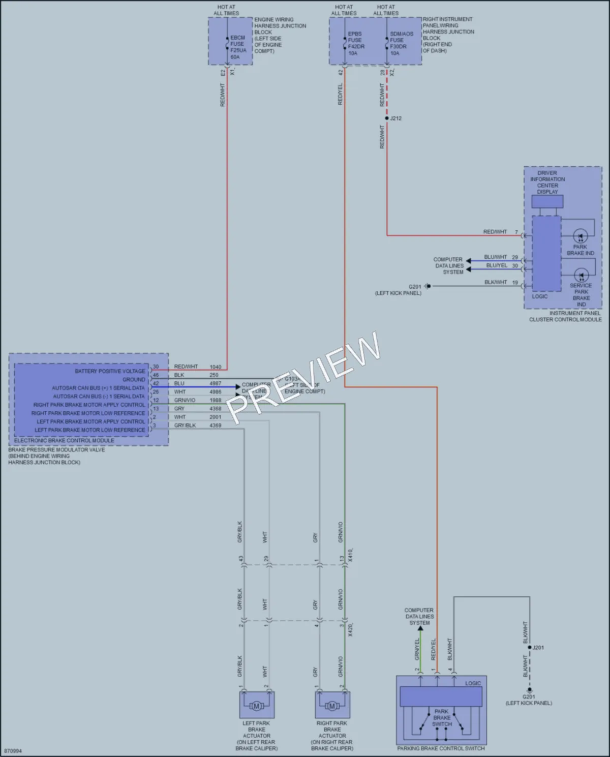 2024 GMC 3500HDSierra Shift Interlock wiring diagram preview