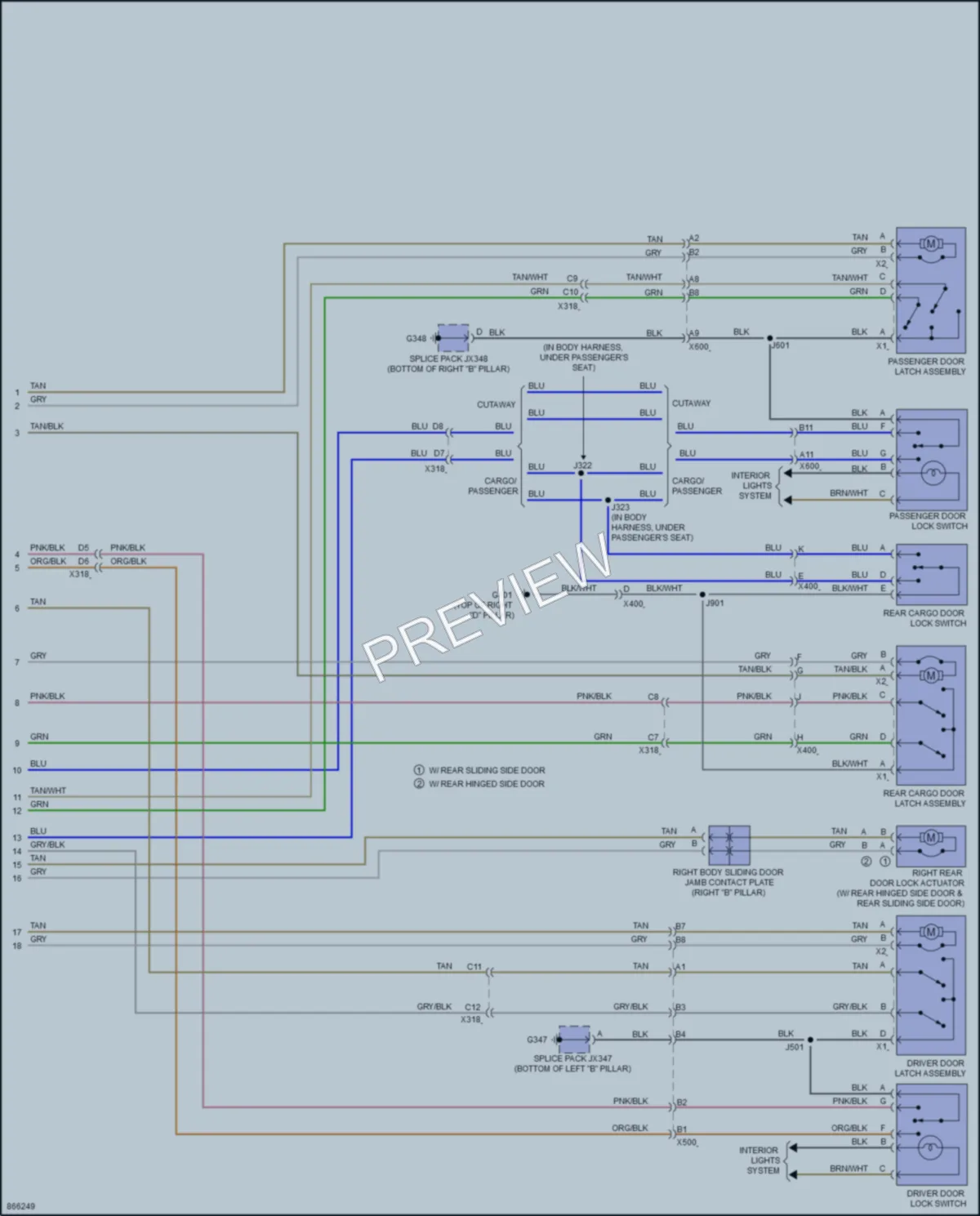 2024 GMC 3500Savana Anti Theft wiring diagram preview