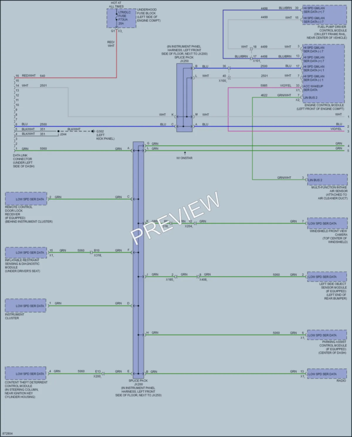 2024 GMC 3500Savana Computer Data Lines wiring diagram preview