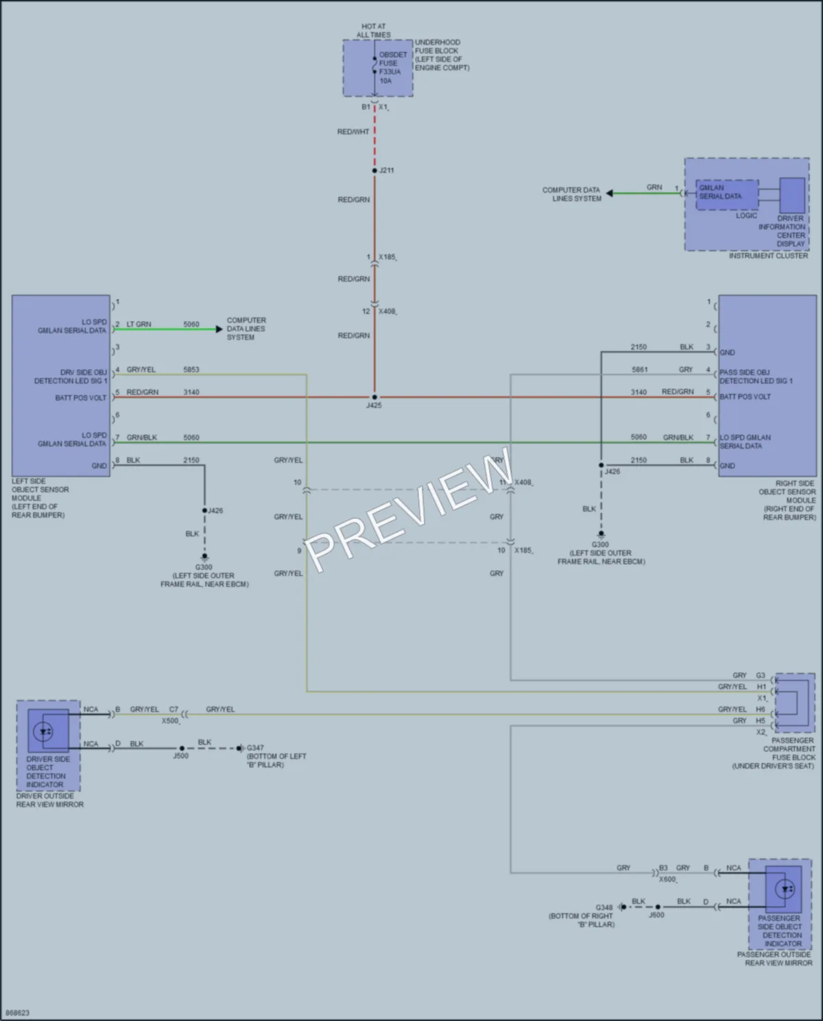 2024 GMC 3500Savana Navigation wiring diagram preview