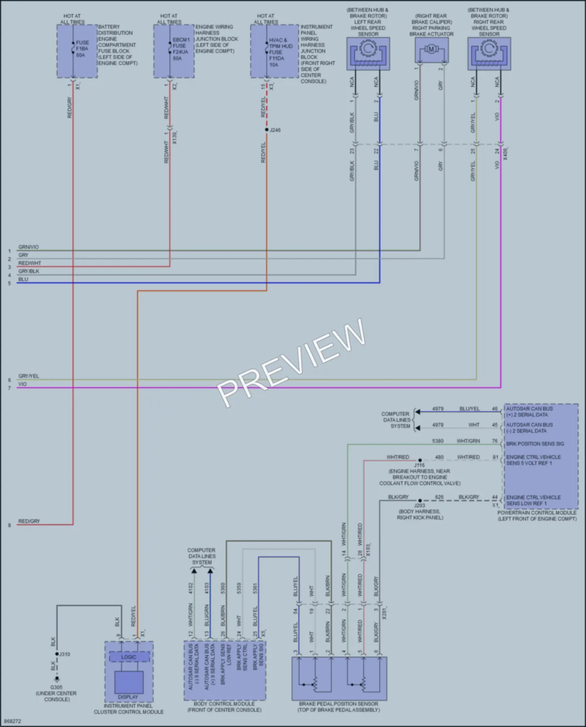2024 GMC Acadia Anti Lock Brakes wiring diagram preview