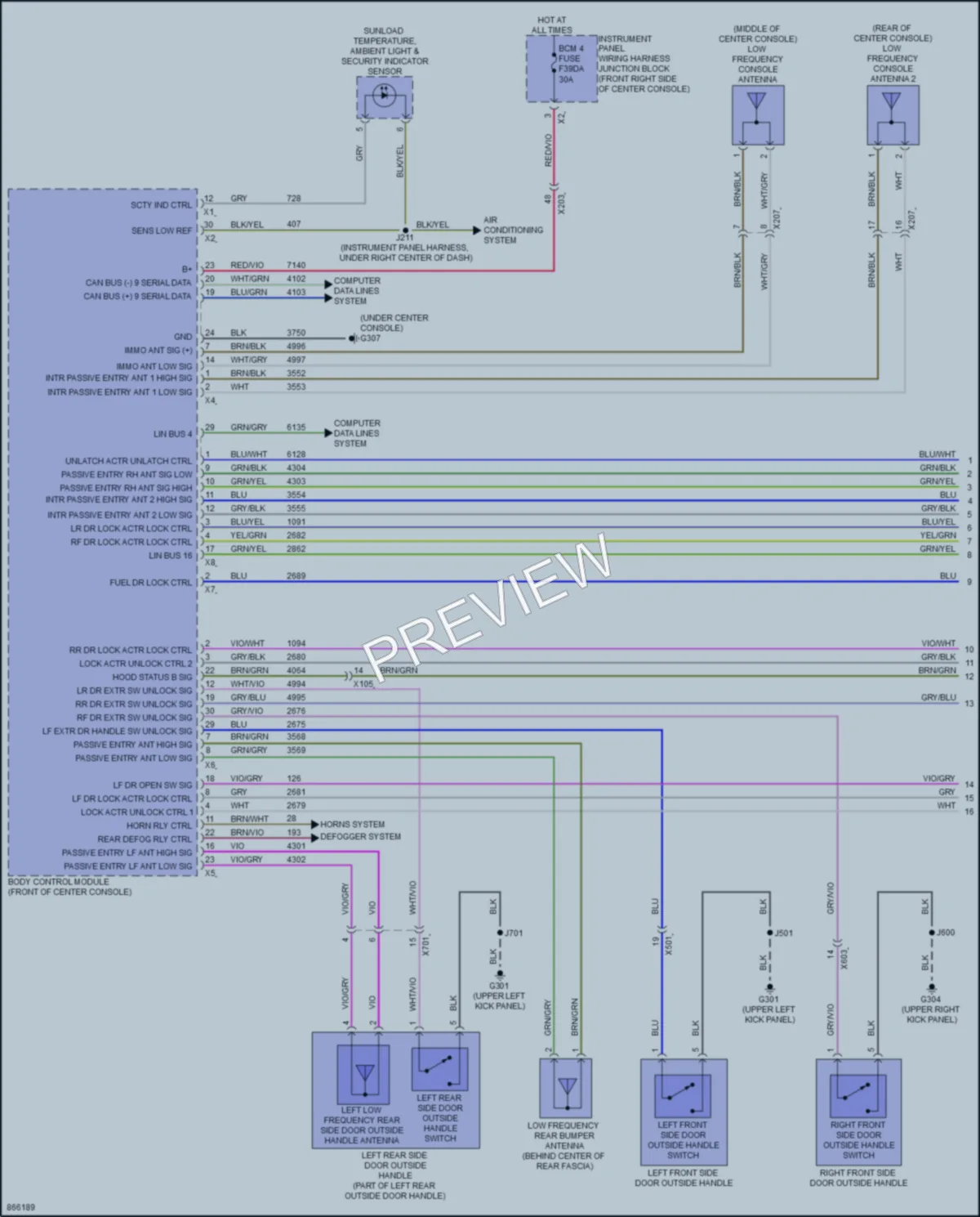 2024 GMC Acadia Anti Theft wiring diagram preview