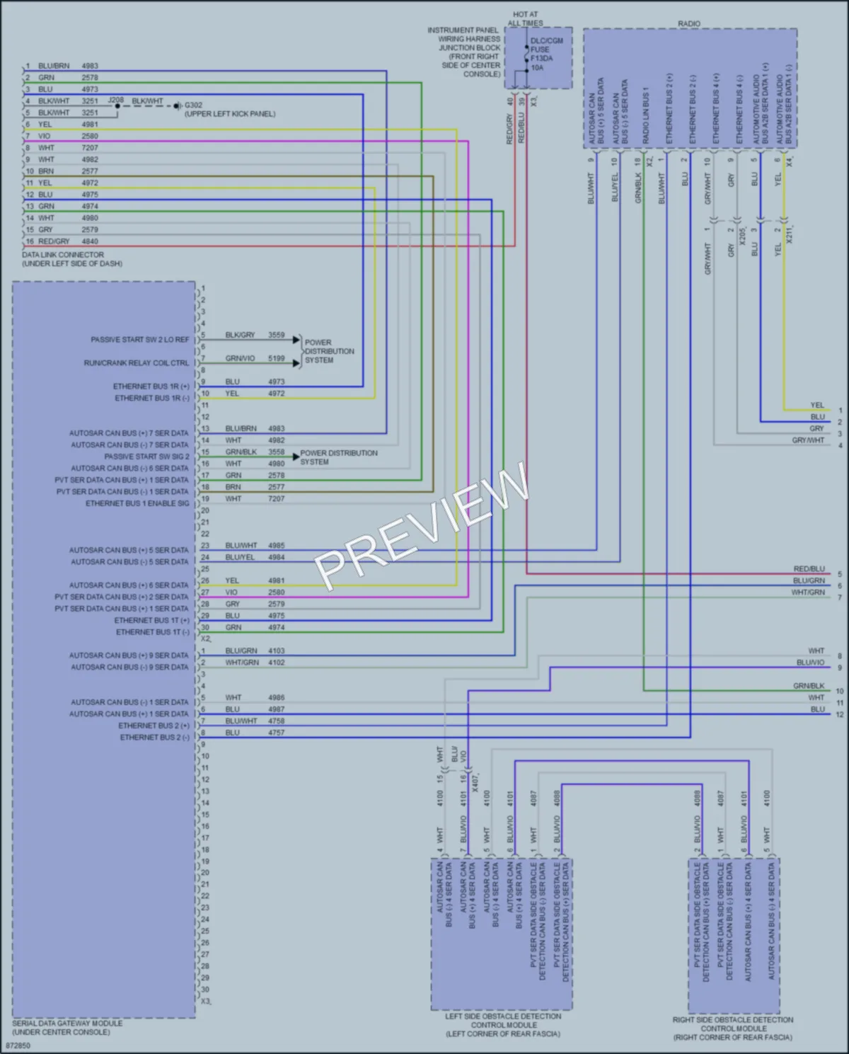 2024 GMC Acadia Computer Data Lines wiring diagram preview