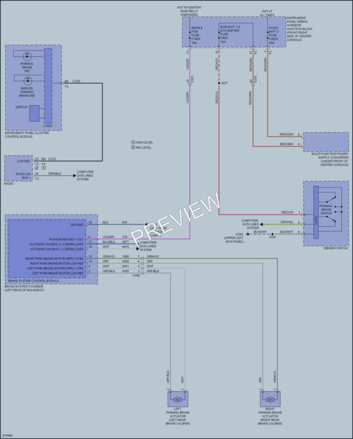 2024 GMC Acadia Shift Interlock wiring diagram preview