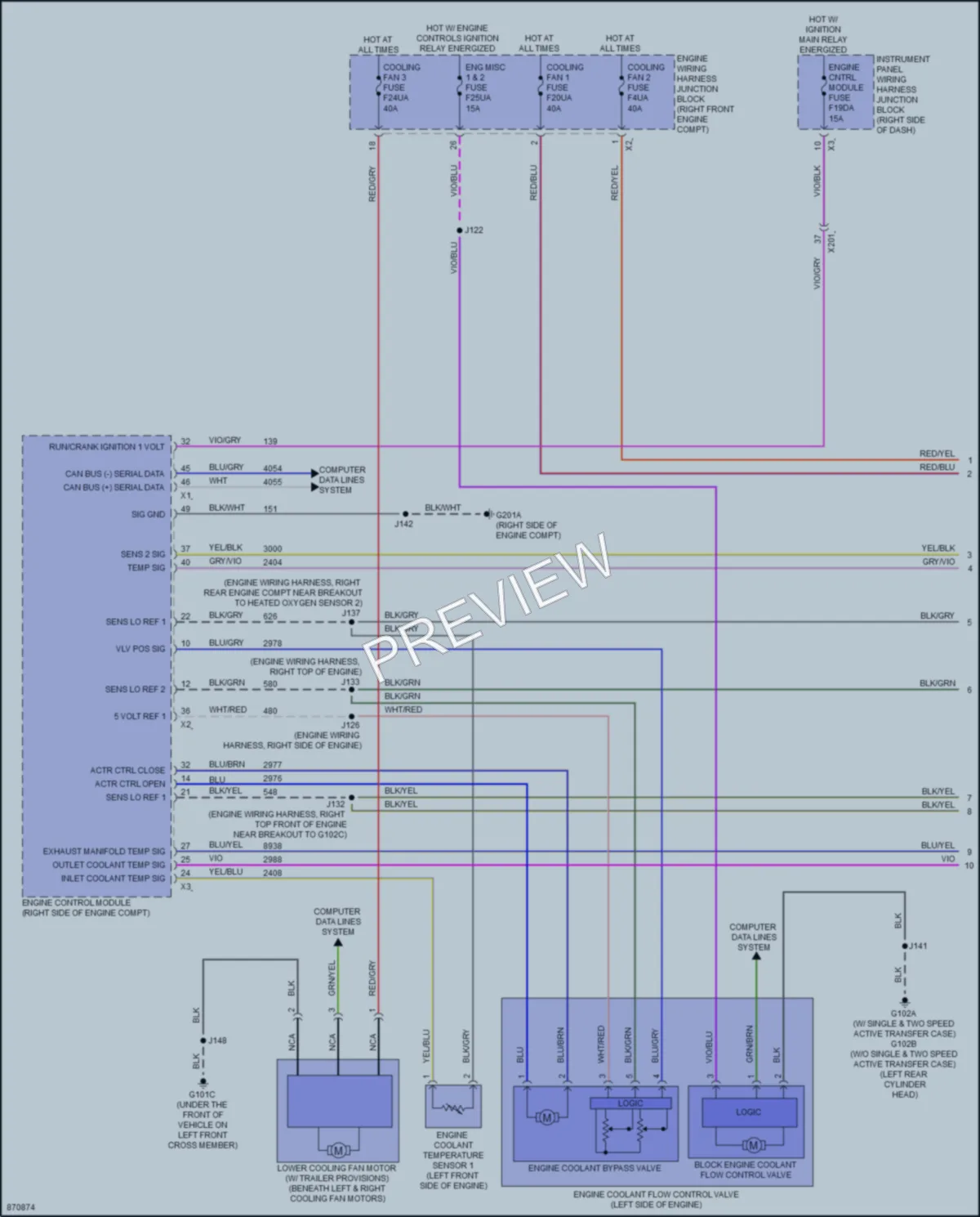 2024 GMC CanyonDenali Cooling Fan wiring diagram preview