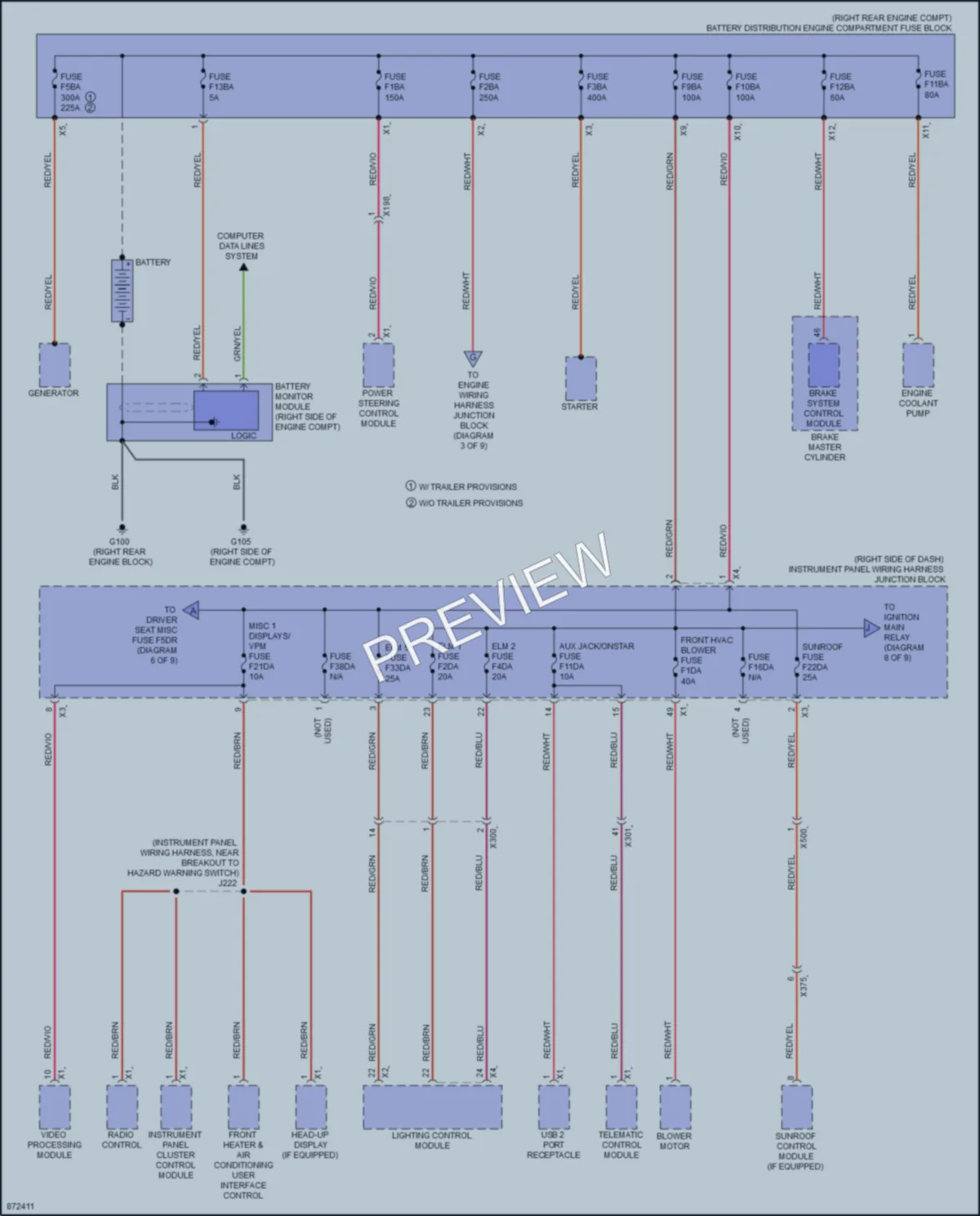2024 GMC CanyonDenali Power Distribution wiring diagram preview
