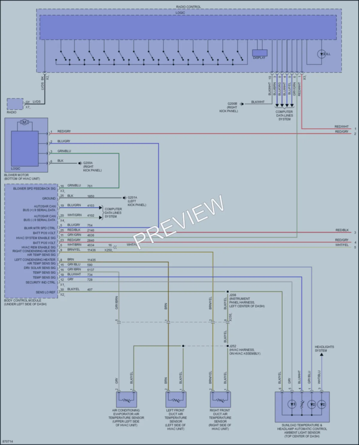 2024 GMC HummerEVPickup Air Conditioning wiring diagram preview