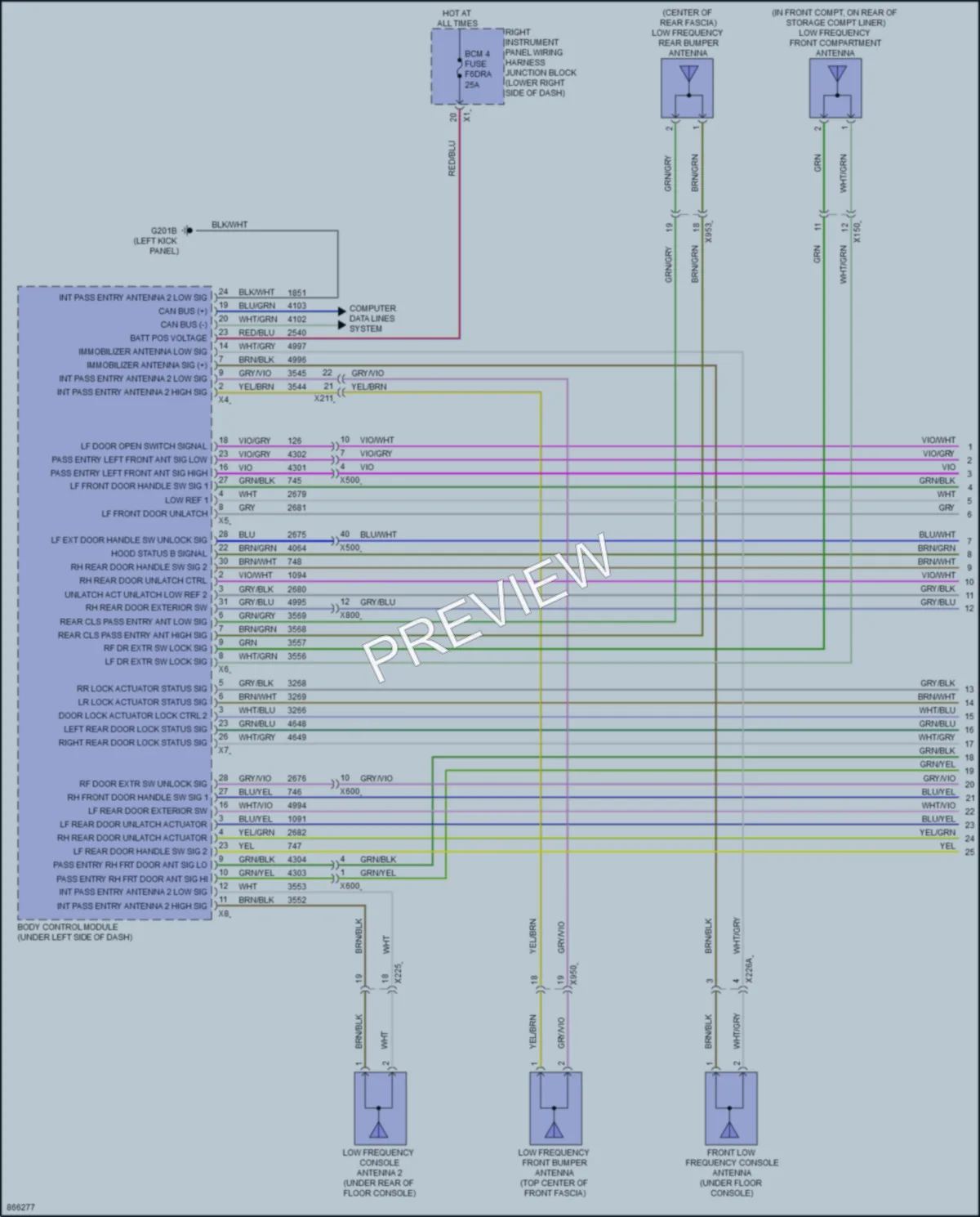 2024 GMC HummerEVPickup Anti Theft wiring diagram preview