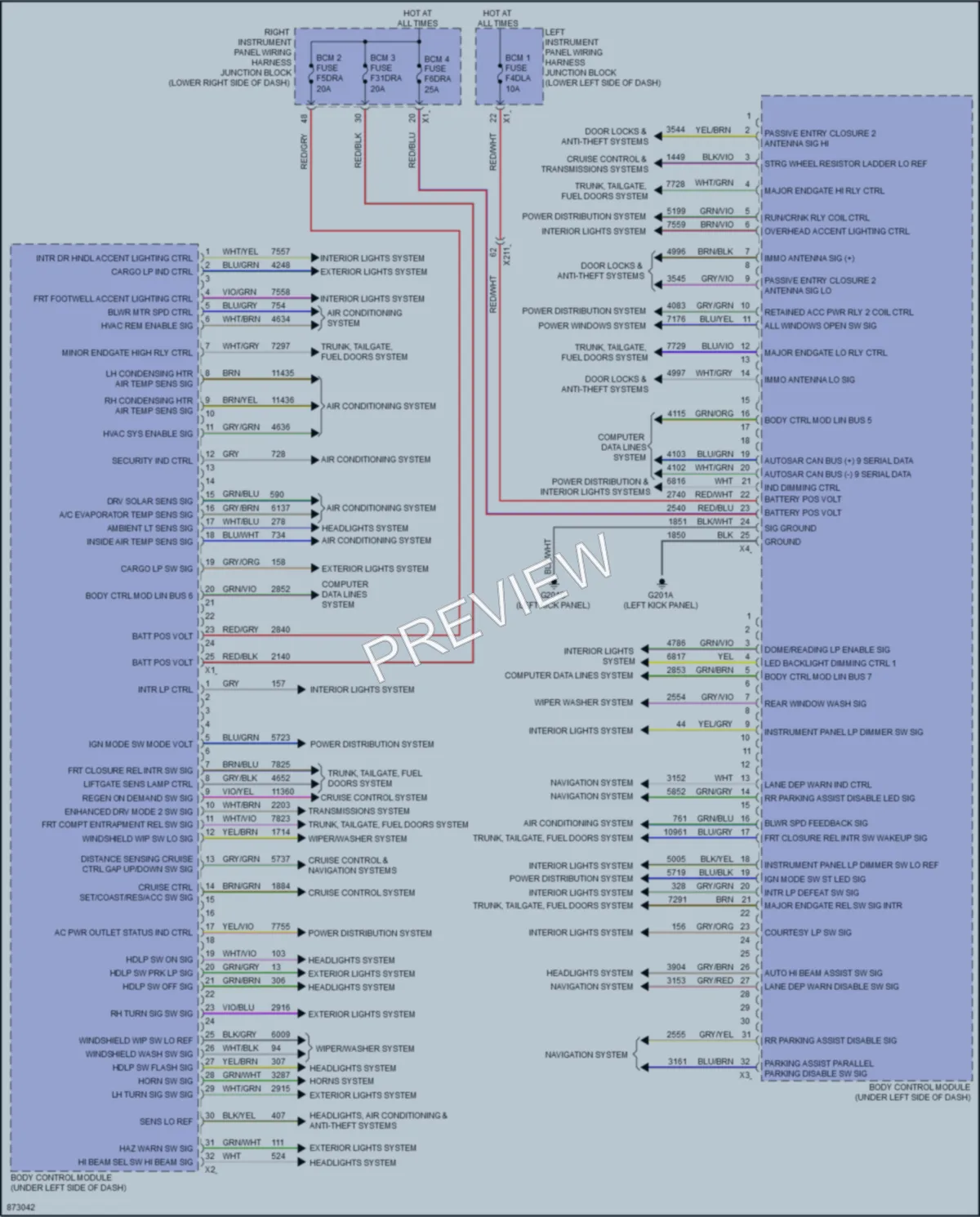 2024 GMC HummerEVPickup Body Control Modules wiring diagram preview