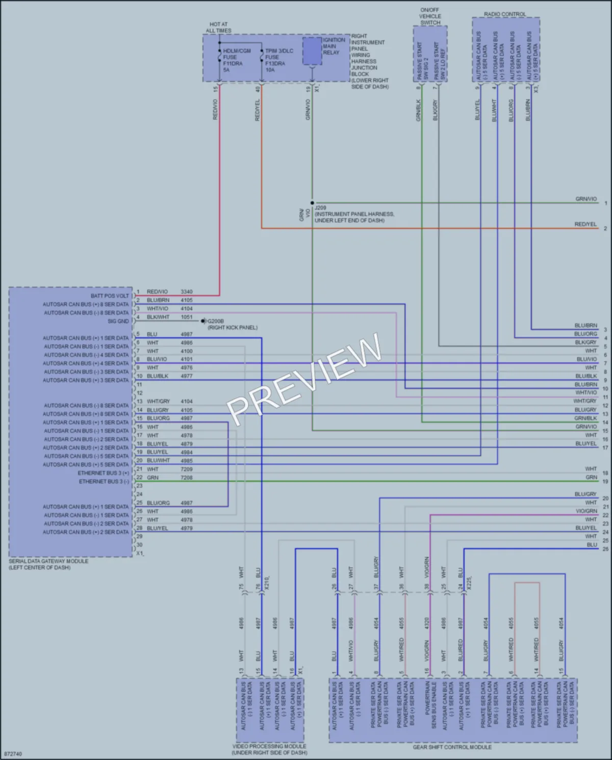 2024 GMC HummerEVPickup Computer Data Lines wiring diagram preview
