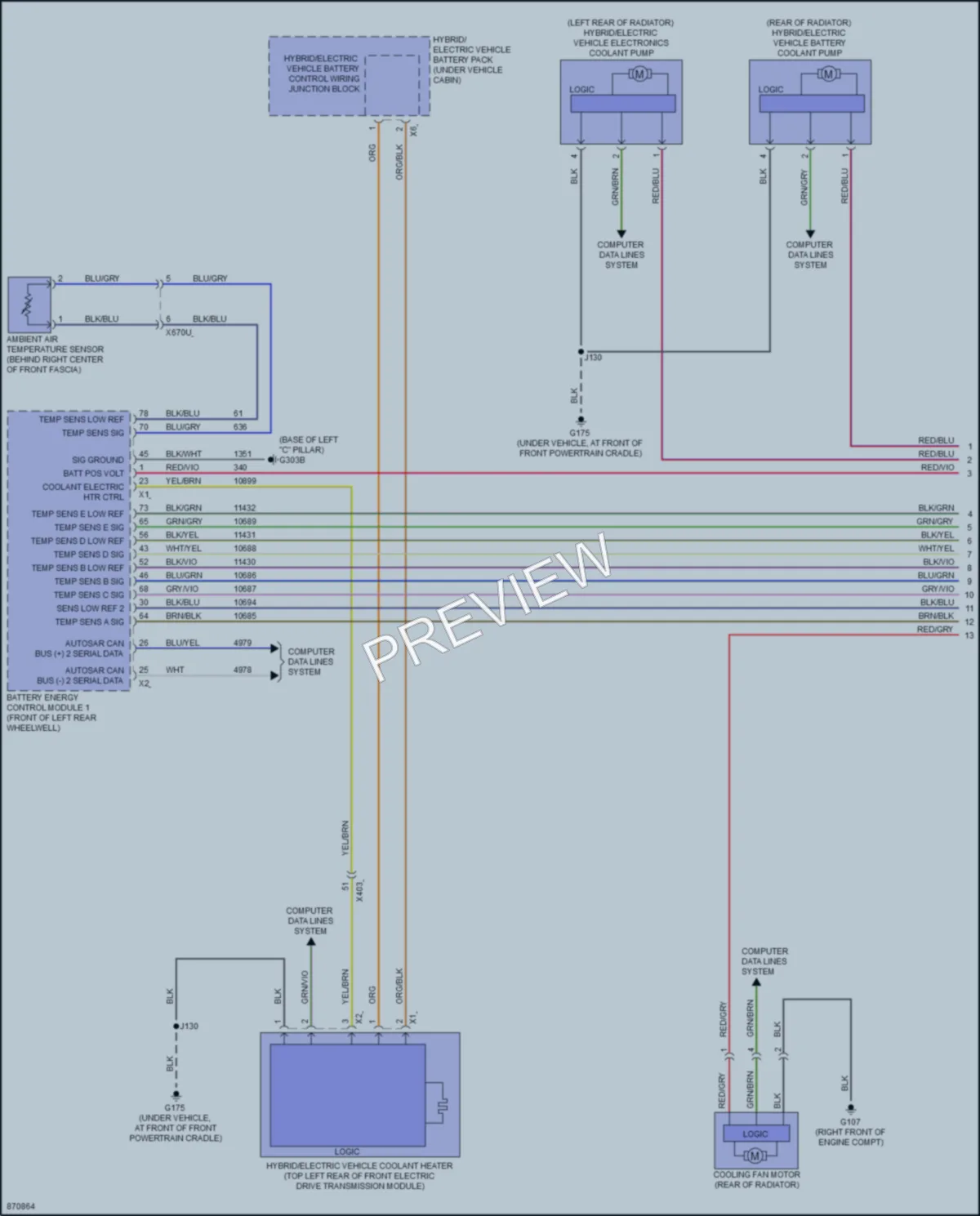 2024 GMC HummerEVPickup Cooling Fan wiring diagram preview