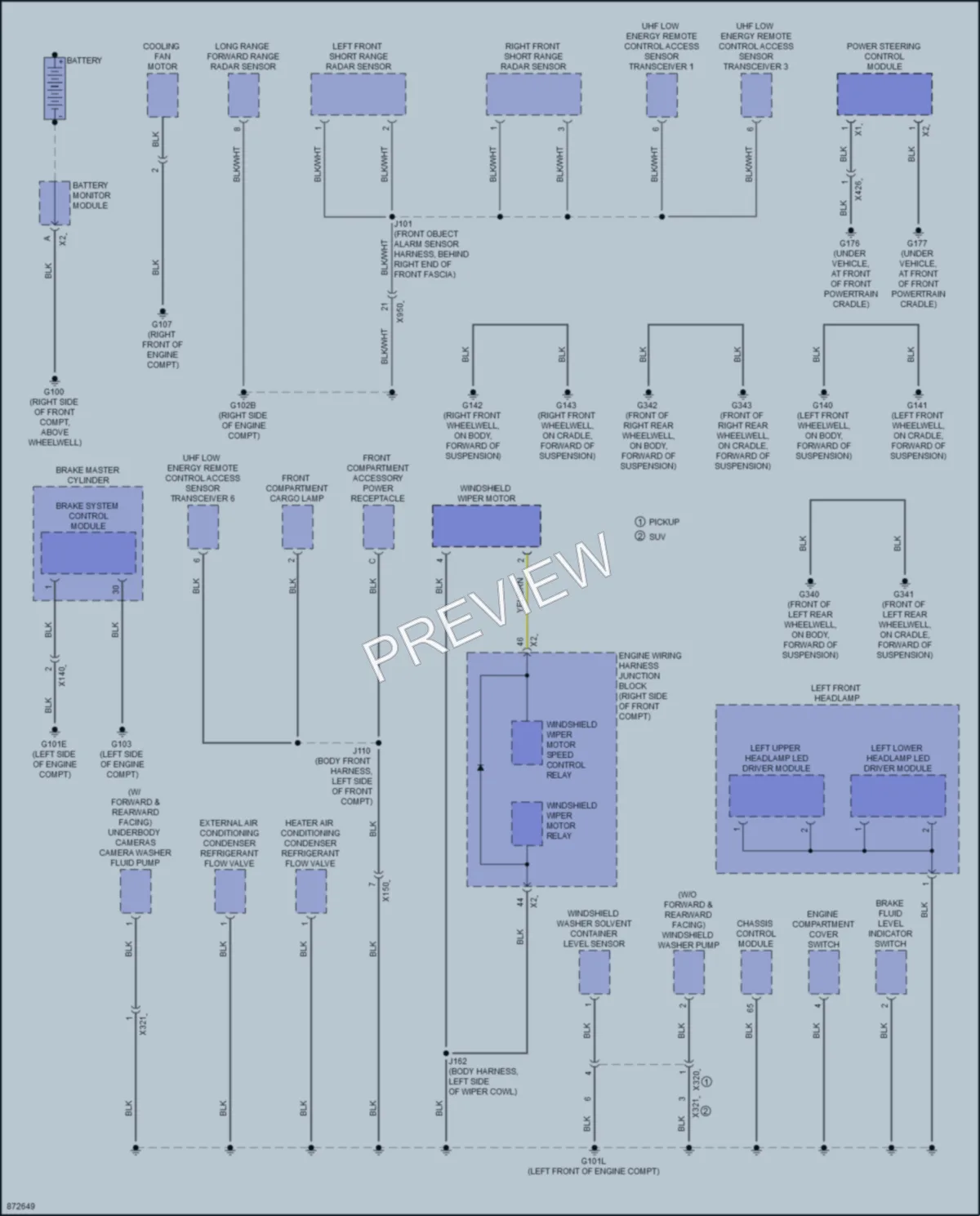 2024 GMC HummerEVPickup Ground Distribution wiring diagram preview