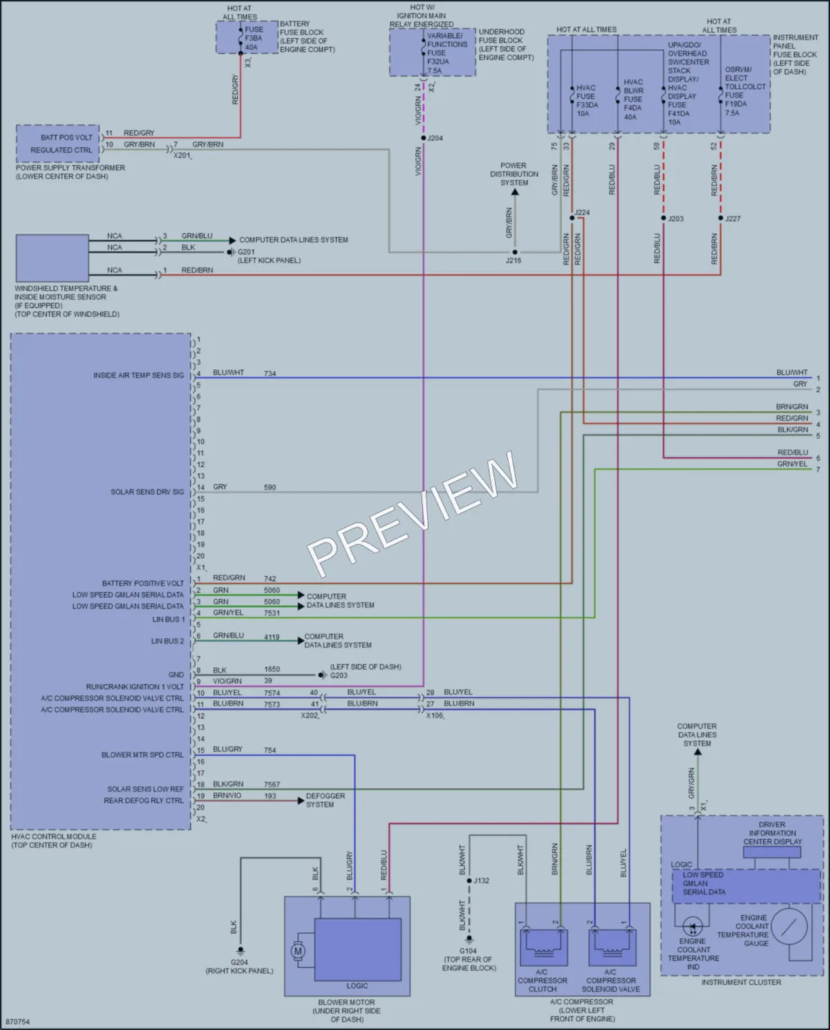2024 GMC Terrain Air Conditioning wiring diagram preview