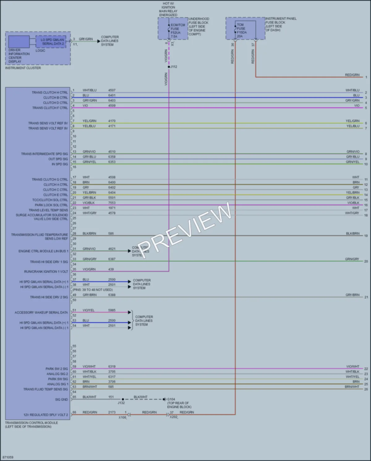 2024 GMC Terrain Transmission wiring diagram preview