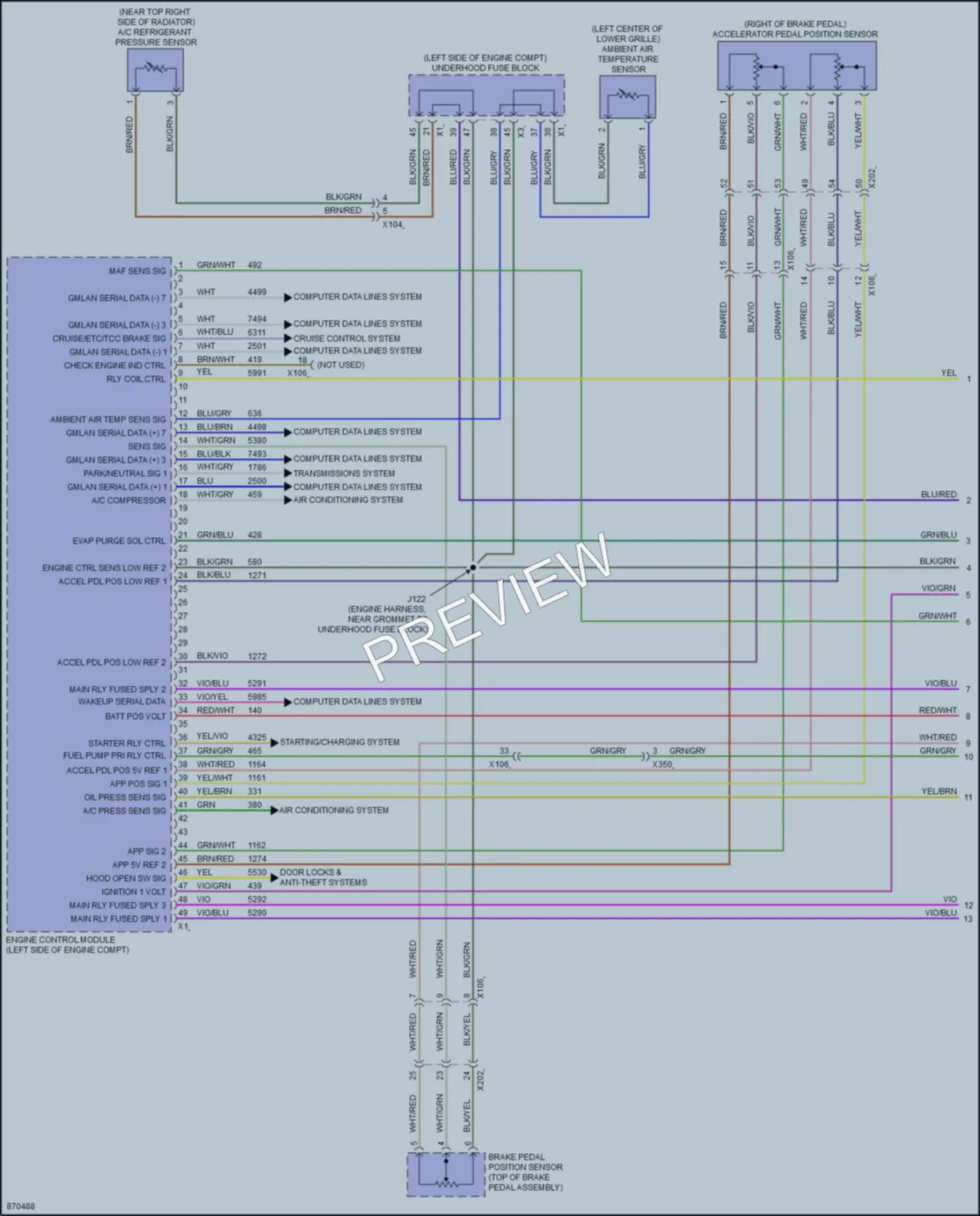 2024 GMC TerrainDenali Engine Performance wiring diagram preview