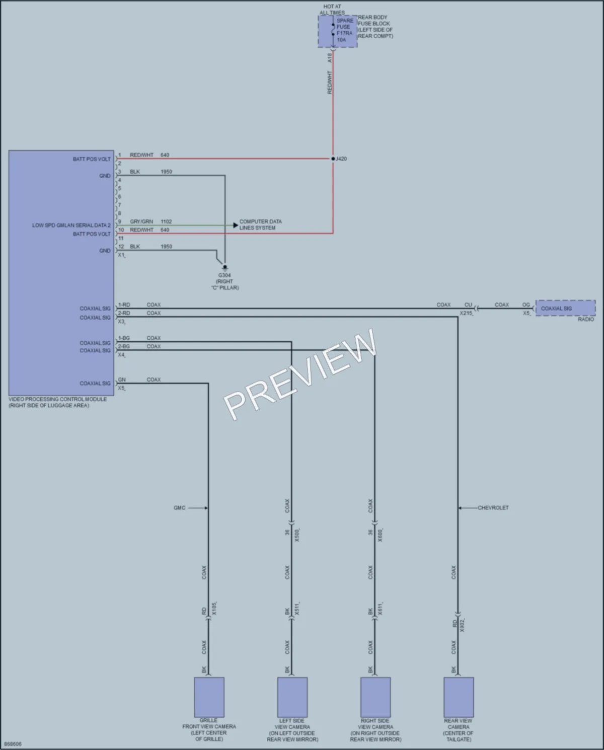 2024 GMC TerrainDenali Navigation wiring diagram preview