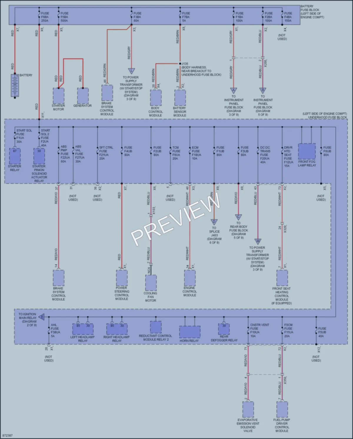 2024 GMC TerrainDenali Power Distribution wiring diagram preview