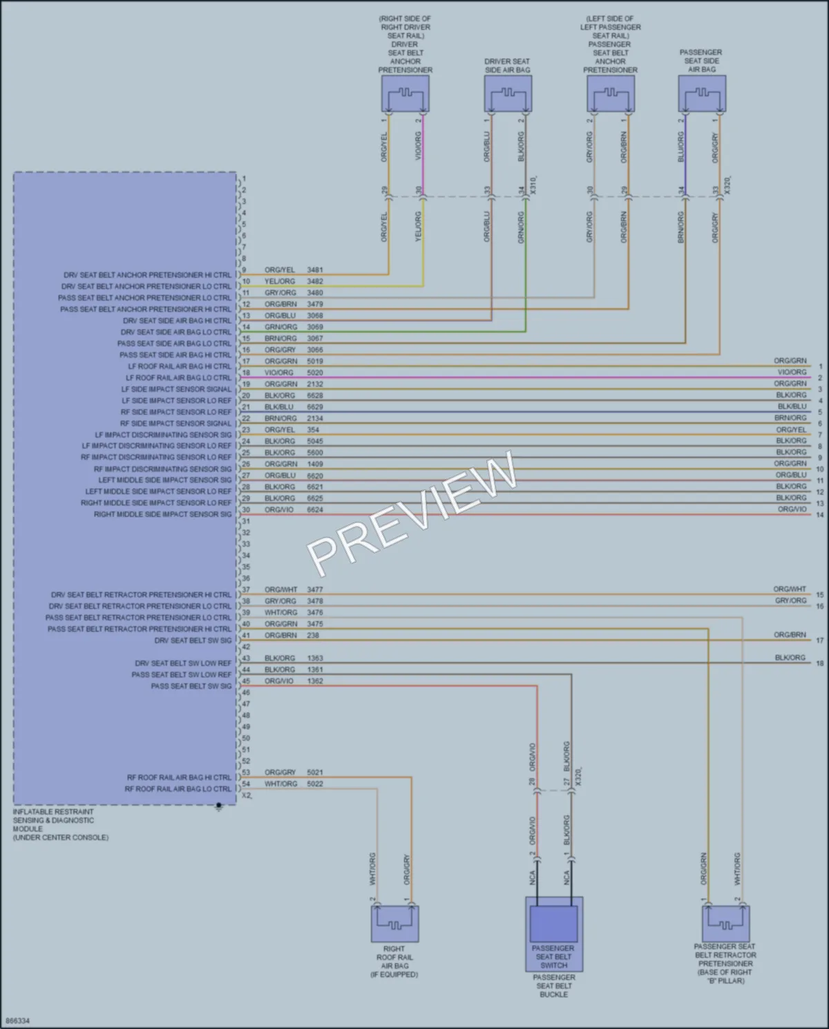 2024 GMC TerrainDenali Supplemental Restraints wiring diagram preview