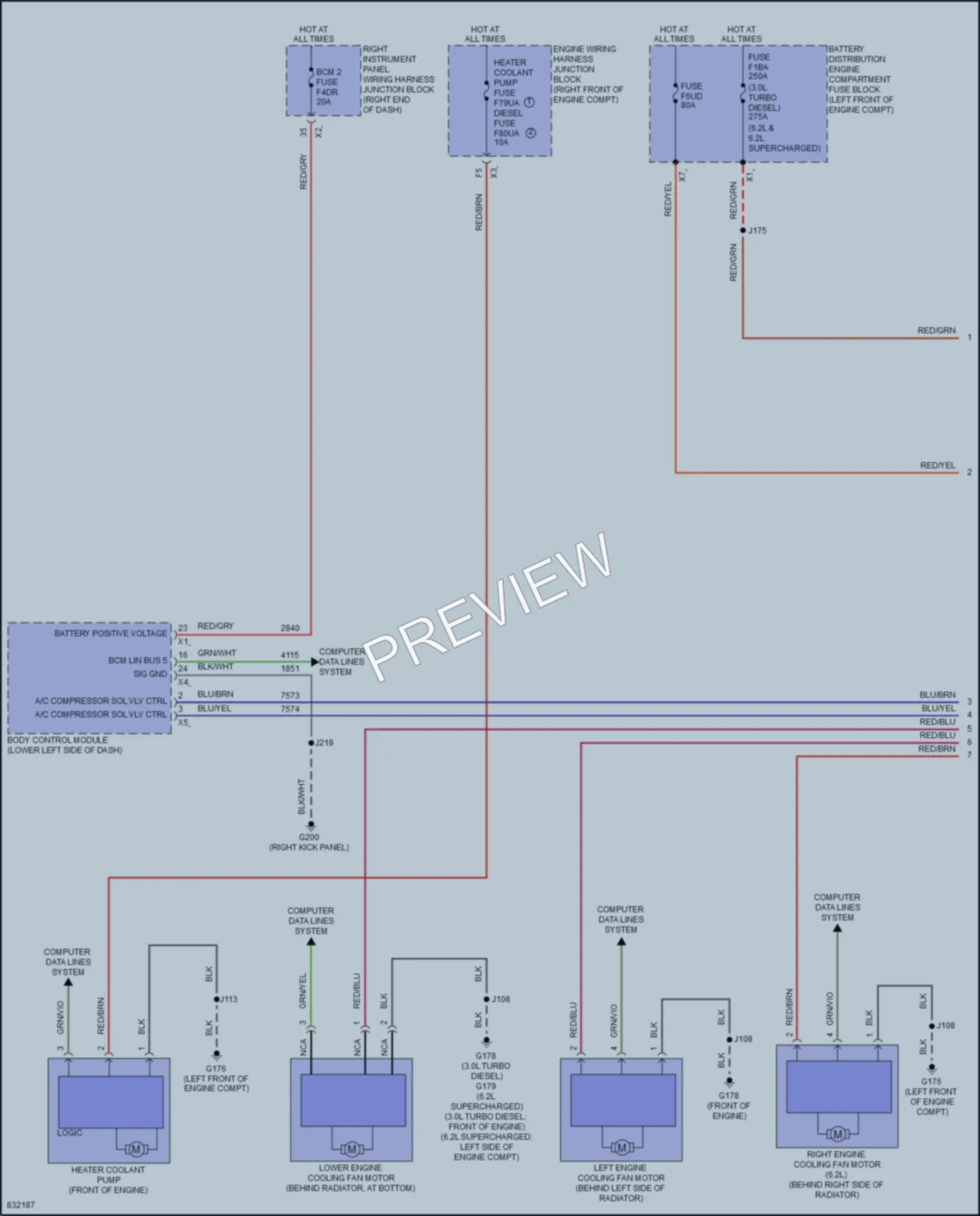 2024 GMC YukonXLDenali Cooling Fan wiring diagram preview
