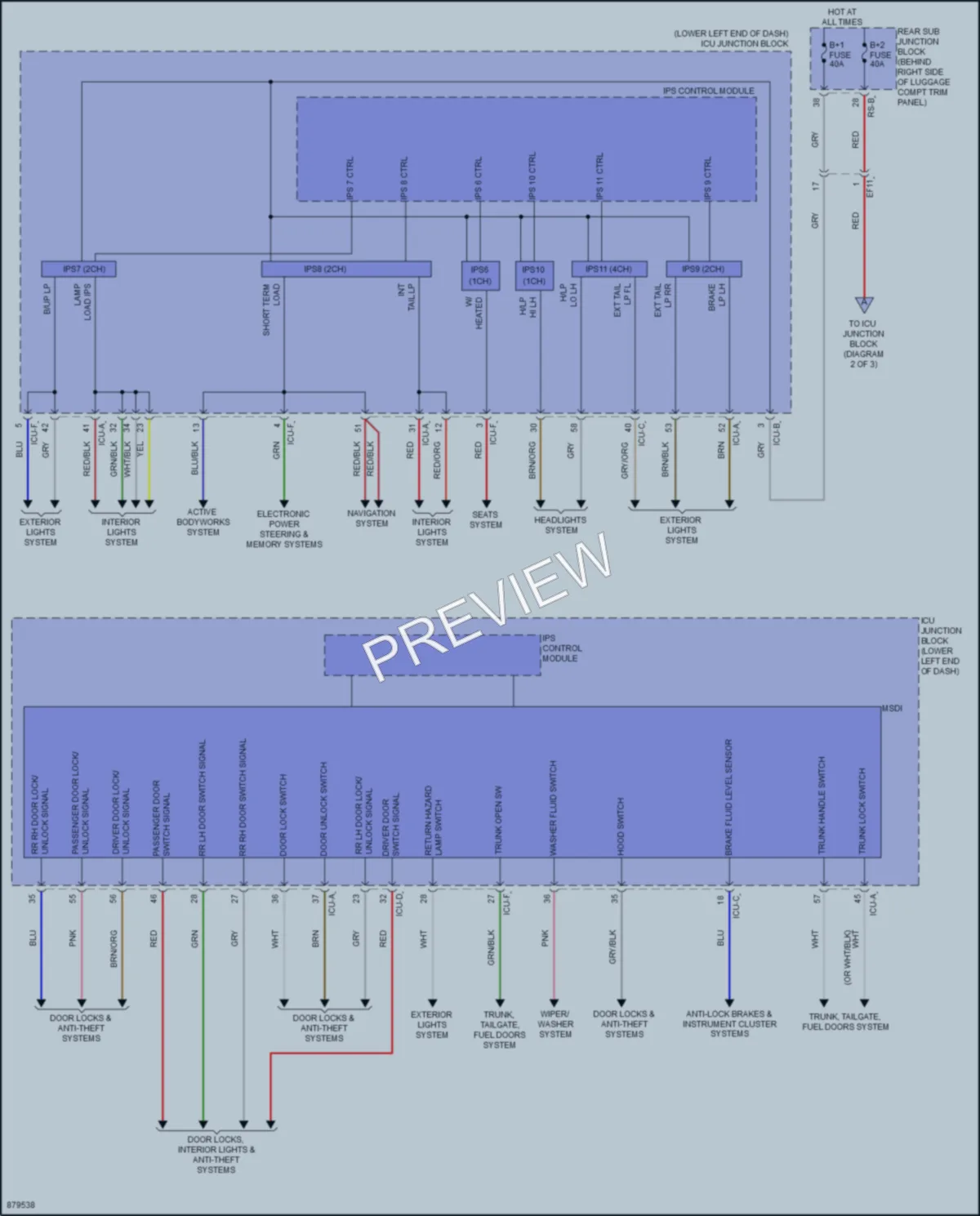 2024 Genesis G70 Body Control Modules wiring diagram preview