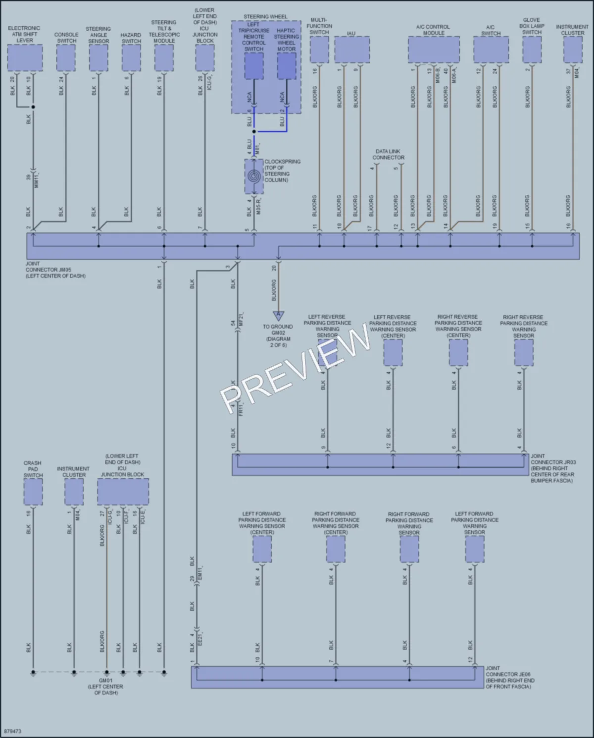 2024 Genesis G70 Ground Distribution wiring diagram preview