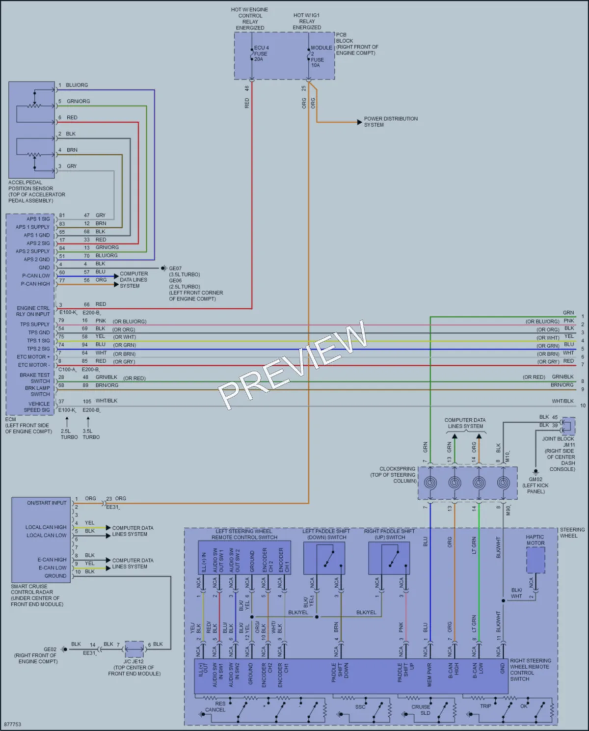 2024 Genesis GV80 Cruise Control wiring diagram preview
