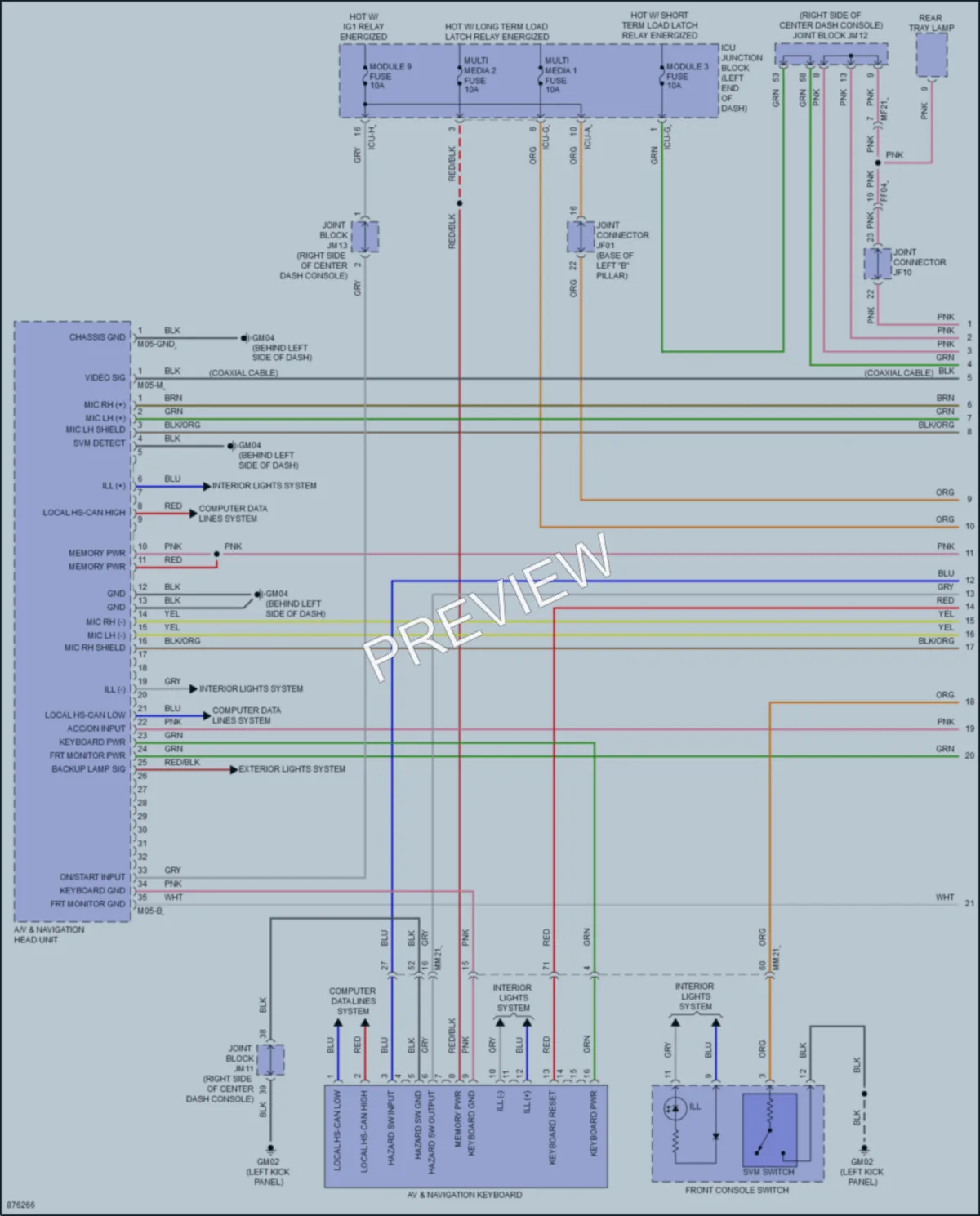 2024 Genesis GV80 Radio wiring diagram preview
