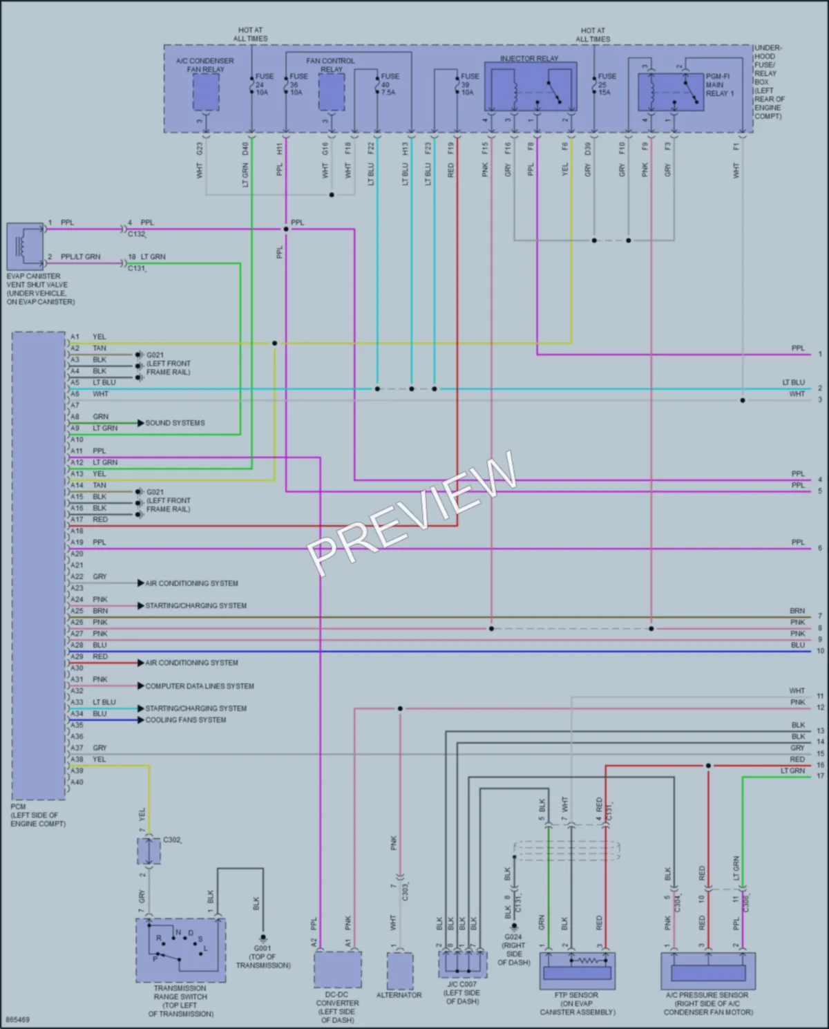 2024 Honda Accord Engine Performance wiring diagram preview
